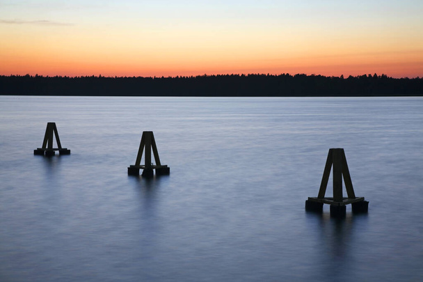 Озеро Неко в Августові. Польща - Фото, зображення