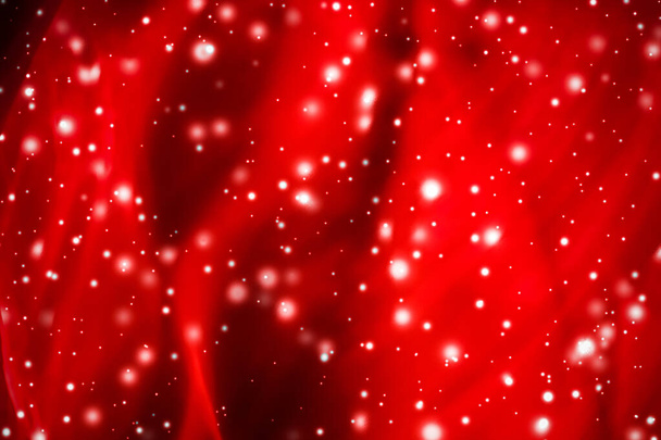 Weihnachten, Neujahr und Valentinstag roter abstrakter Hintergrund, Feiertagskarten-Design, glänzender Schneeglanz als Wintersaison-Verkaufskulisse für Luxus-Schönheitsmarken - Foto, Bild