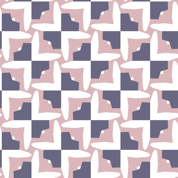 Nahtloses Muster mit geometrisch wiederholten Formen, Vektorillustration - Vektor, Bild