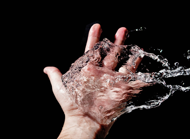 Hand and water - Fotó, kép