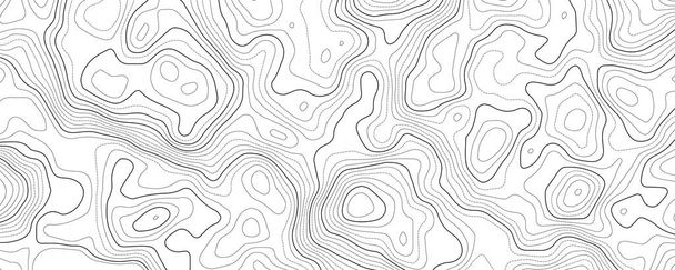 Carte topographique avec grille. Carte vectorielle en relief. - Vecteur, image