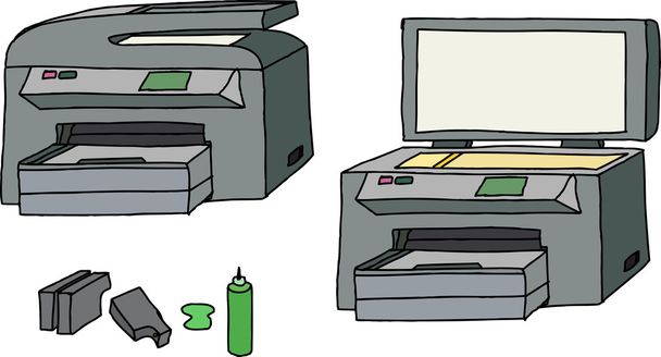 All In One Printer - Vector, Image