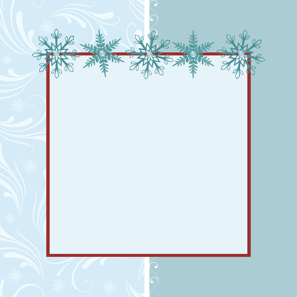 Blank template for greetings card - Wektor, obraz
