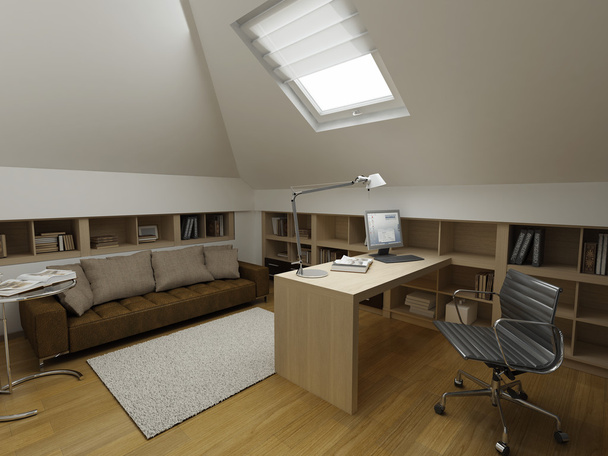 3d render of a modern interior. Exclusive design - Fotoğraf, Görsel