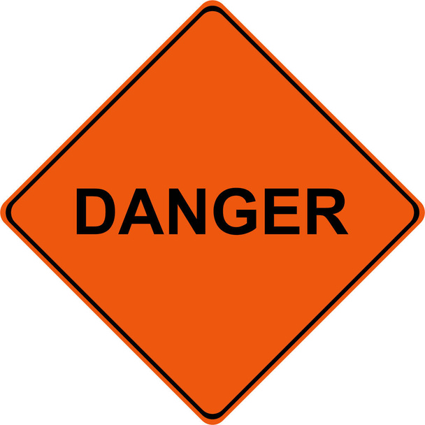 Σήμα προειδοποίησης κινδύνου κυκλοφορίας - Φωτογραφία, εικόνα