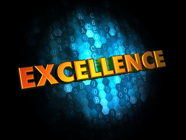 Excellence Concept on Digital Background. - Photo, Image