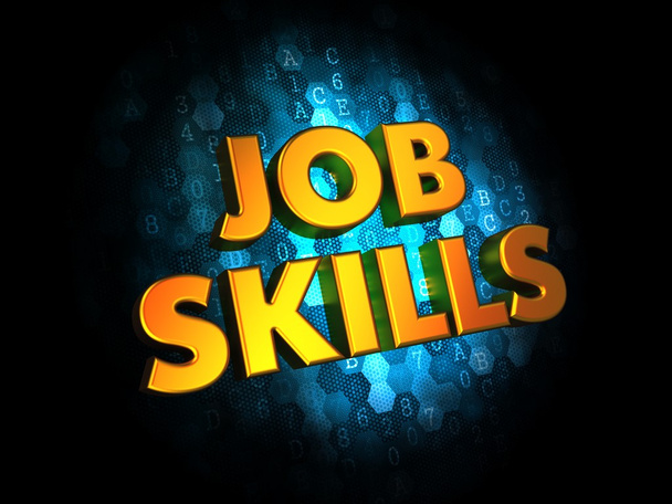 Job Skills Concept on Digital Background. - Photo, Image