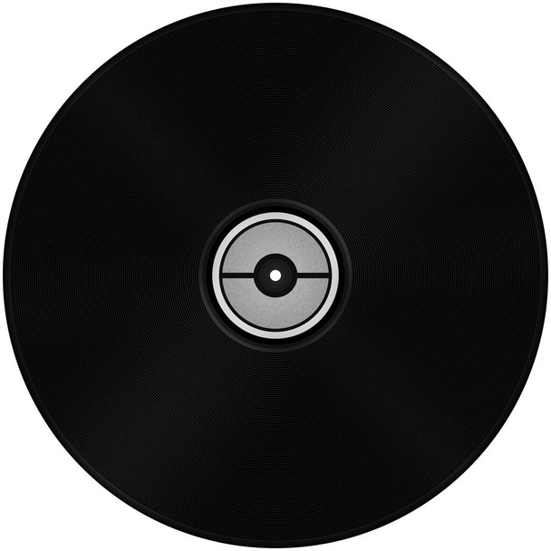 Grand disque vinyle - objet isolé - Photo, image