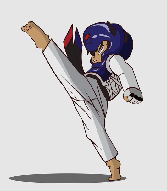 Arte marcial Taekwondo
 - Vector, imagen