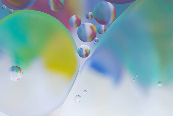 Oil in water bubbles abstract colorful  background - Valokuva, kuva