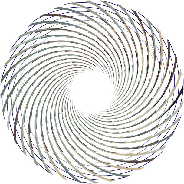 Overlaying abstract Spiral, Swirl, Twirl vector. Volute, helix, cochlear vertigo circular, geometric illustration. Abstract circle - ベクター画像
