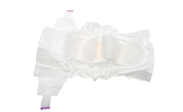 fraldas para bebês isoladas no fundo branco - Foto, Imagem