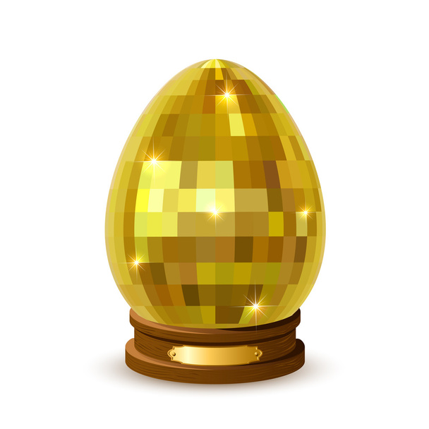 Isolated Easter egg on a stand - Vector, imagen
