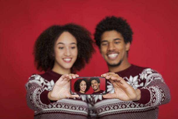Familienfoto an Weihnachten und Neujahr - Foto, Bild