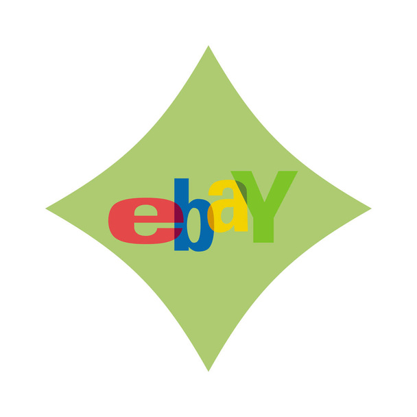 Ebay logo. Ebay is an American corporation and e-commerce company. Providing sales services. Ebay leader in e-commerce . Kharkiv, Ukraine - October, 2020 - 写真・画像