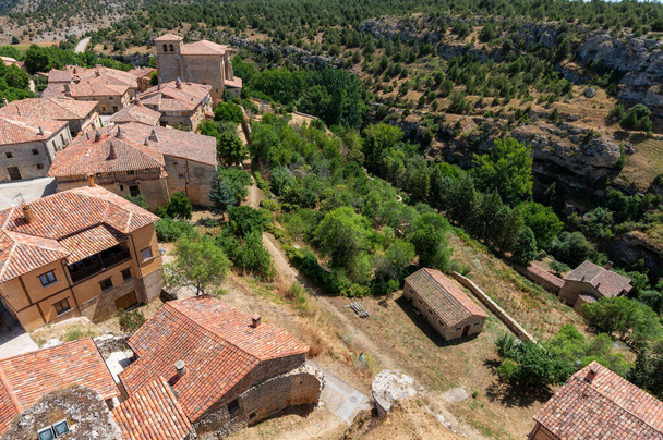 Medieval village of Calatanazor in Soria, Castilla y Leon, Spain. - Fotoğraf, Görsel
