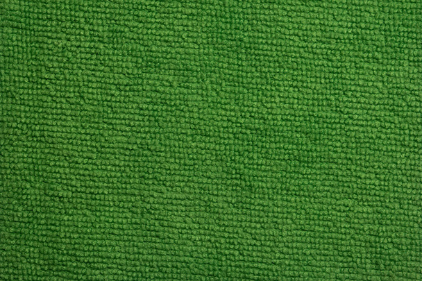Fondo macro textura de tela de microfibra verde. - Foto, imagen