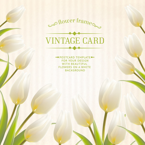 Весняний букет з тюльпанів для вашого дизайну листівки
. - Вектор, зображення