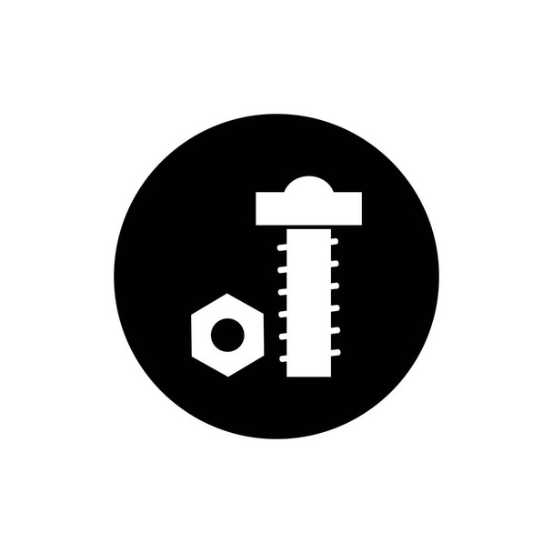 Bolt Nut значок. Ілюстрація інженерних або будівельних елементів як простий векторний знак та символ моди для дизайну та веб-сайтів, презентації або мобільного додатку
. - Вектор, зображення