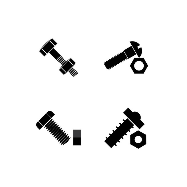 Bolt Nut Icon. Engineering or Construction Element Illustration As A Simple Vector Sign & Trendy Symbol for Design and Websites, Presentation or Mobile Application. - Vector, Image