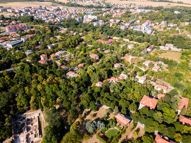 Aerial view of town of Hisarya, Plovdiv Region, Bulgaria - Valokuva, kuva