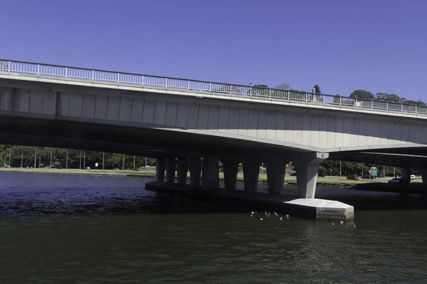 Narrows Bridge and Swan River, Perth Western Australia Australia. - Photo, Image