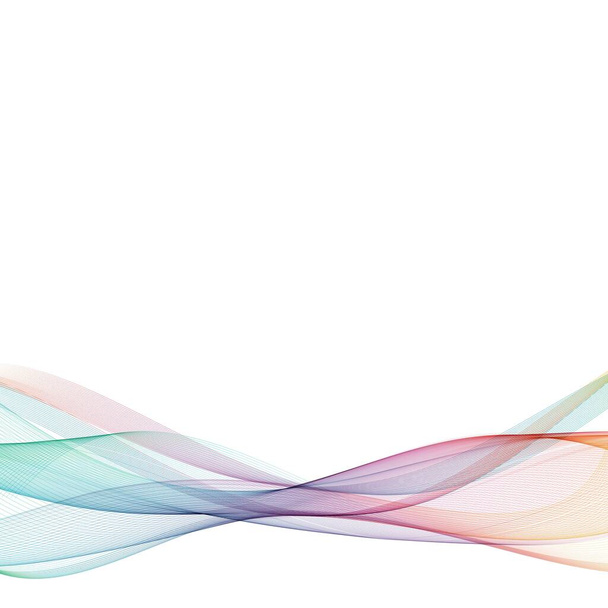 Абстрактный фон с цветными волнами. шаблон для рекламы. дизайн для презентаций - Вектор,изображение