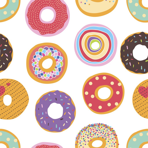 Cute donuts. - Vector, Imagen