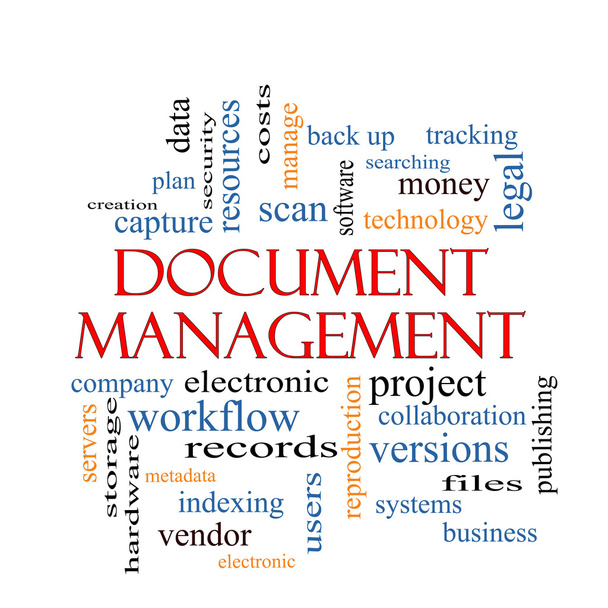 Document Management Conceito de nuvem do Word
 - Foto, Imagem