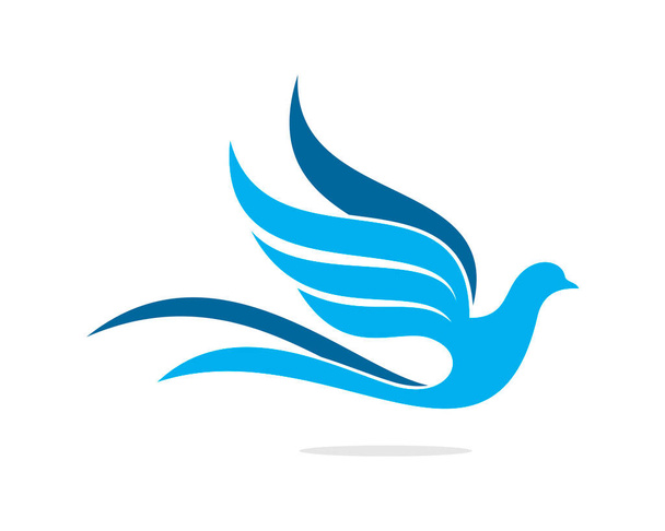 Голубий птах абстрактна і любов мирна релігія
 - Вектор, зображення