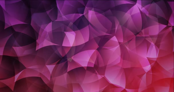 4K lussen donker paars, roze video monster met abstracte vormen. - Video