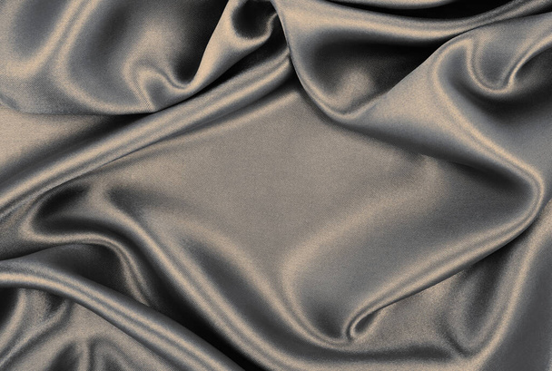 Smooth elegant brown silk or satin texture can use as abstract background. Luxurious background design. In Sepia toned. Retro style - Fotoğraf, Görsel