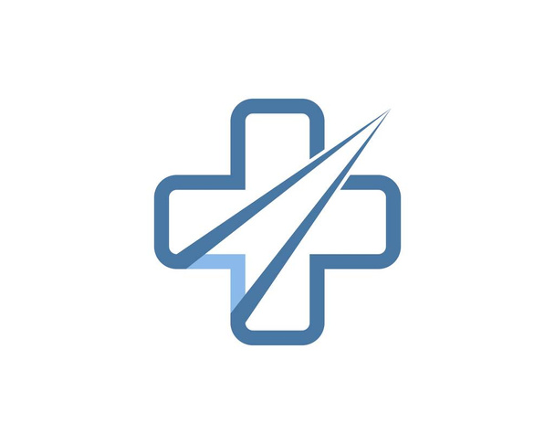 Zdravotní kříž s swoosh - Vektor, obrázek