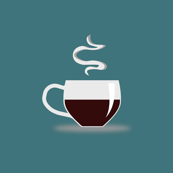 склянка гарячої чорної кави ілюстрація
 - Фото, зображення