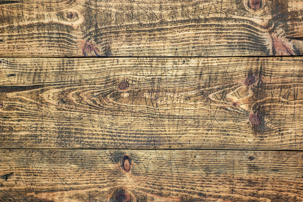 Close-up photo of an old wooden background, texture with copy space. Good pattern for design. - Fotoğraf, Görsel