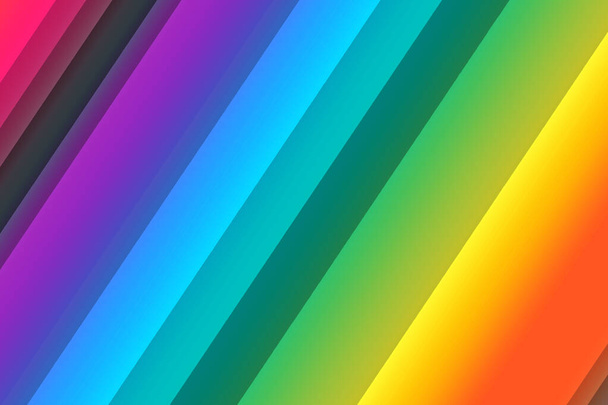 Wallpaper with blurred and bright color of rainbow for website, banner. - Photo, Image