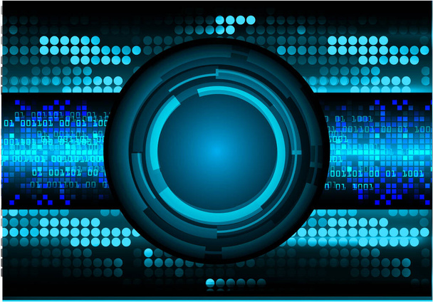 Blue eye cyber circuit future technology concept background - Вектор, зображення