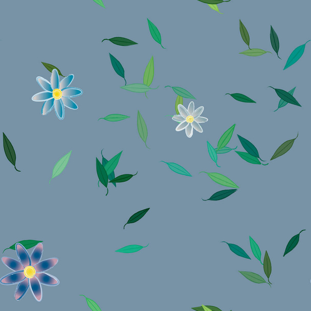 kolorowe tło kwiatowe, wektor kwiatów ilustracja - Wektor, obraz