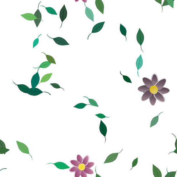 bloemenpatroon achtergrond, vector illustratie - Vector, afbeelding