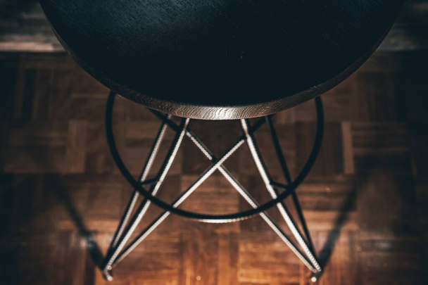 Cool metal ręcznie wykonane krzesło szczegóły strzał - Zdjęcie, obraz