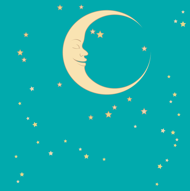Media luna y estrella
 - Vector, imagen