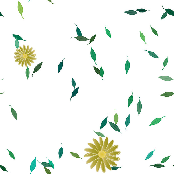 кольоровий квітковий фон, квіти Векторні ілюстрації
 - Вектор, зображення