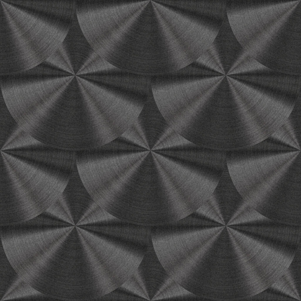 Seamless circular brushed metal pattern   - Photo, Image