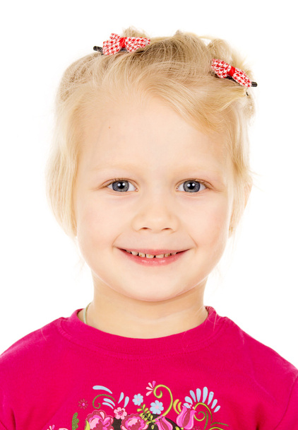 portrait of a beautiful blonde child - Photo, Image