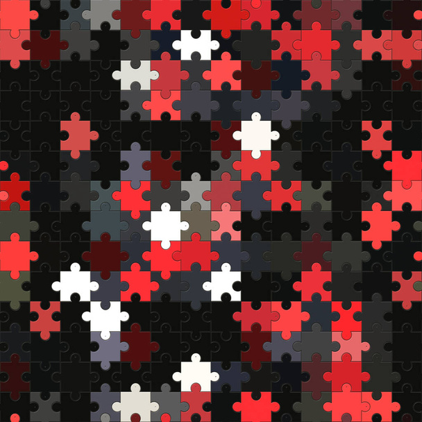Bezešvé lepenkové puzzle vzor - Fotografie, Obrázek