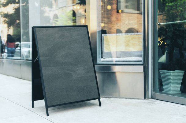 Outdoor standing blank blackboard, mock up - Photo, Image