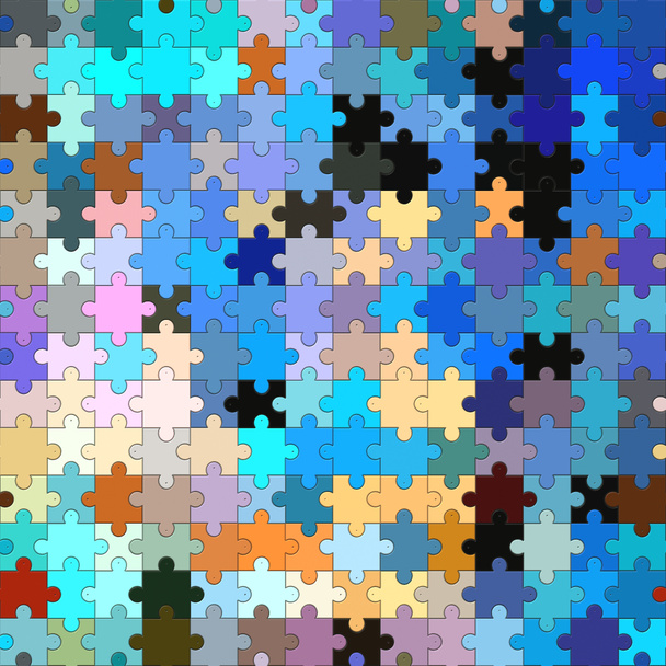 Nahtloses Karton-Puzzle-Muster - Foto, Bild