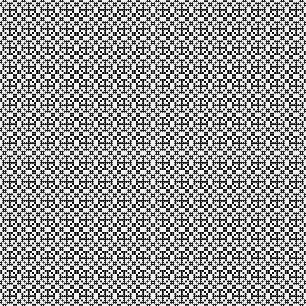 抽象的な幾何学的黒白のシームレスな形状背景ベクトル図  - ベクター画像
