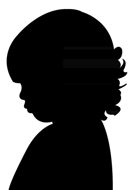 Silhouette tête d'enfant
 - Photo, image