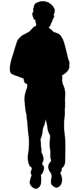 Silhouette uomo in piedi
 - Foto, immagini